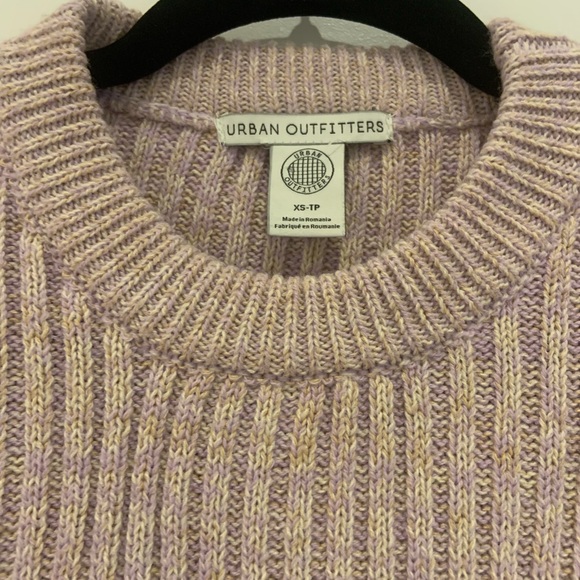 Urban Outfitters Pink Rainbow Cropped Knit Sweater XS - Picture 3 of 4
